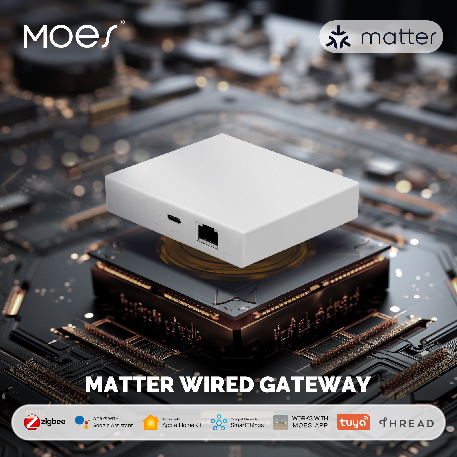 Smart Home Vimar - MOES Tuya Zigbee Matter Thread Gateway