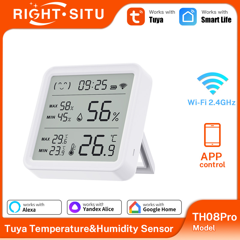 Smart Home App - Tuya WiFi Thermometer hygrometer With Backlight
