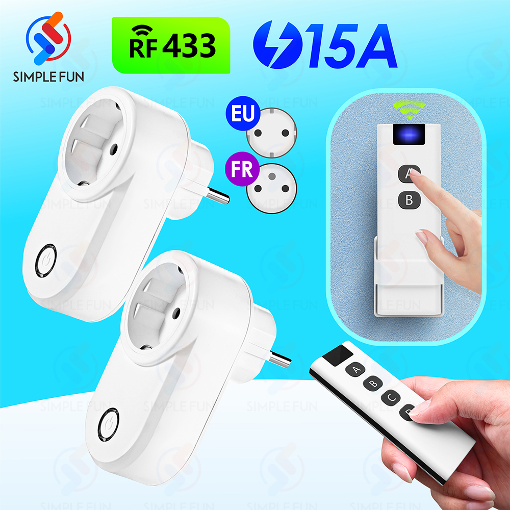 Smart Home Ventilation - 433Mhz Wireless Remote Control Socket Universal