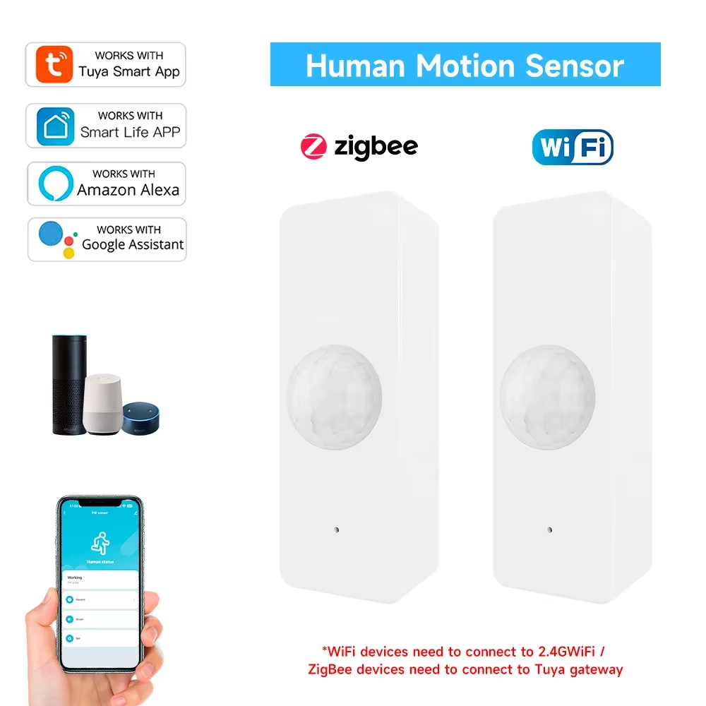 Smart Home Setup - Tuya WiFi Zigbee PIR Motion Sensor
