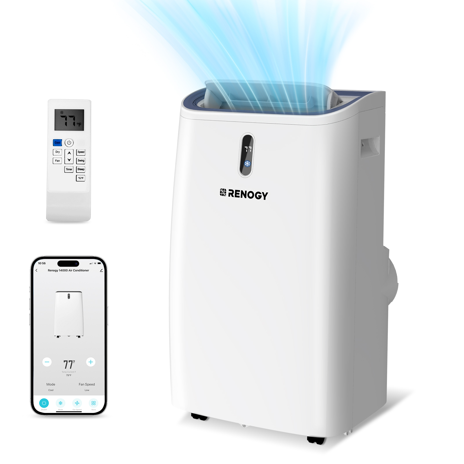 Smart Home Office - Renogy 14000 BTU Portable AC, 4-in-1