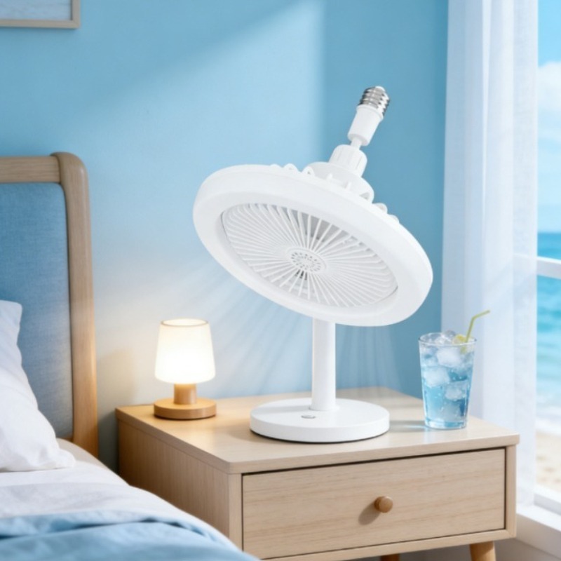 Smart Home Ventilation - Modern Small Ceiling Fan Light E27