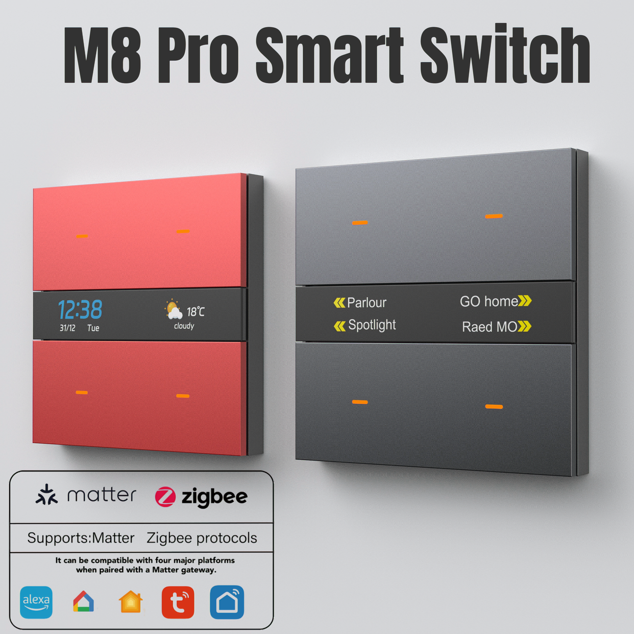 Tuya Smart Switch - M8Pro Tuya Smart Switch & Zigbee