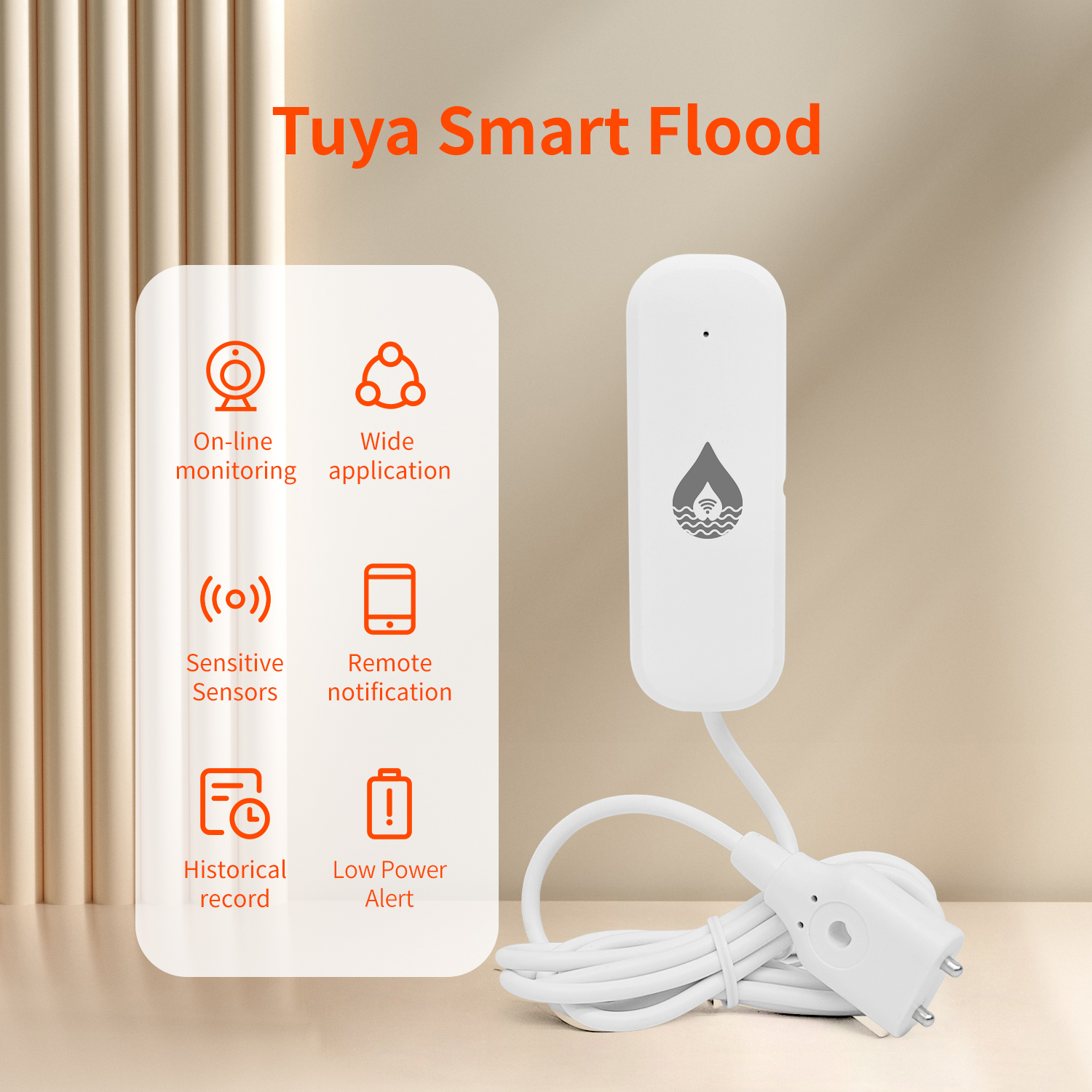 Smart Home Setup - YFK Tuya WiFi Water Leakage Sensor