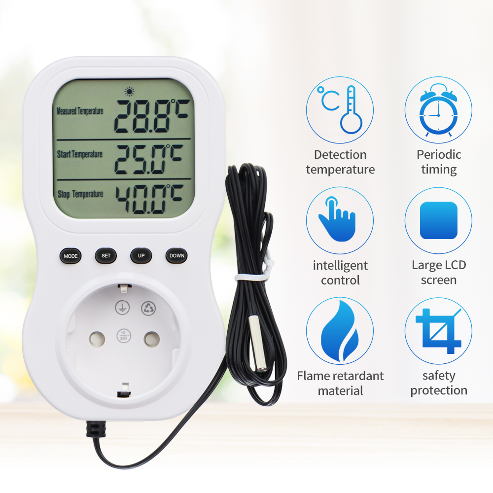 Smart Thermostat LCD Digital T - Wifi Thermostat reseña y precio