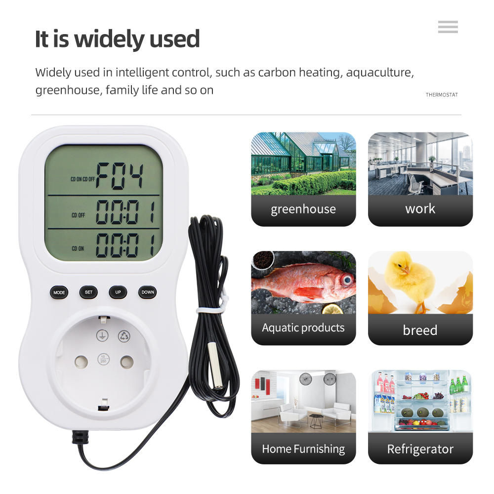 Smart Thermostat LCD Digital T - Wifi Thermostat reseña y precio