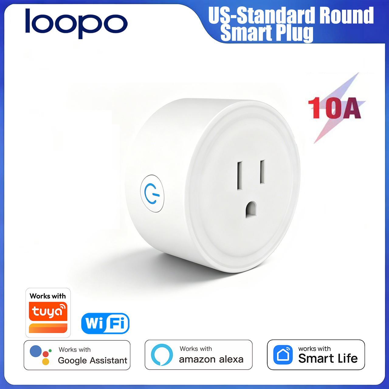 Tuya WiFi US Round 10A Smart P - Smart Home Project reseña y precio