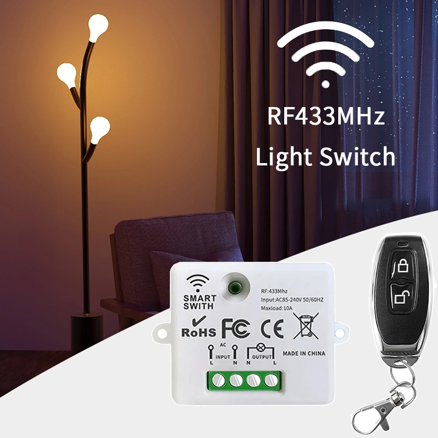 RF 433MHz Wireless Remote Cont - Smart Home Project reseña y precio