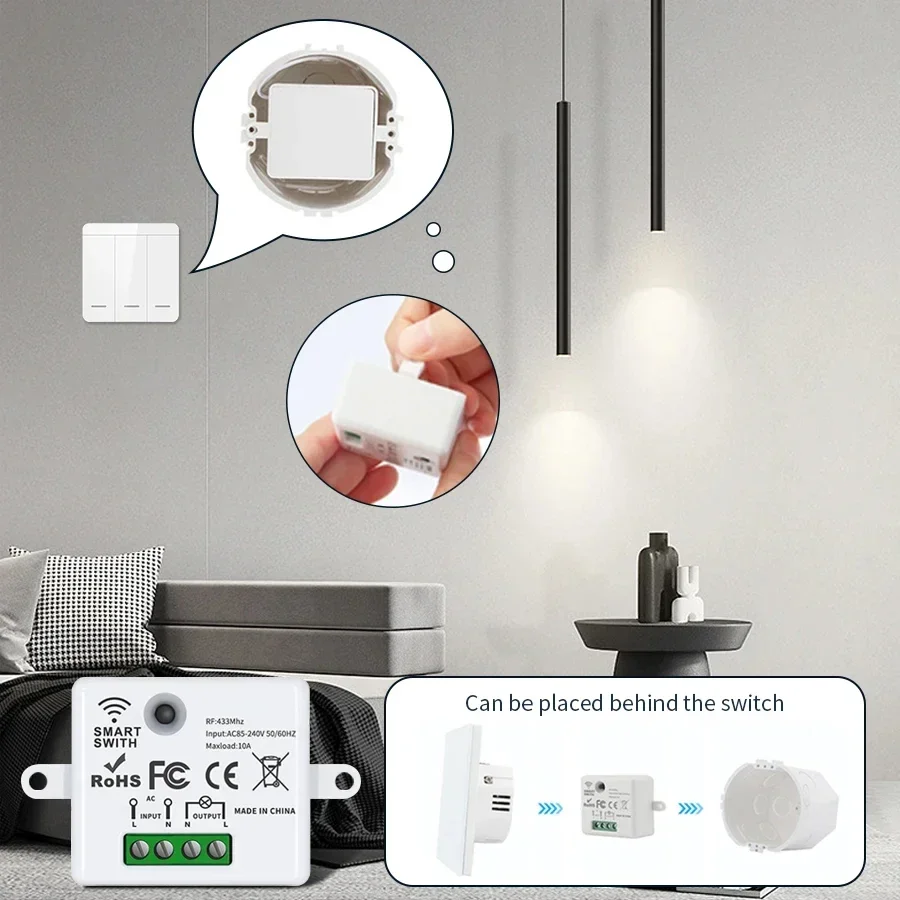 RF 433MHz Wireless Remote Cont - Smart Home Project reseña y precio