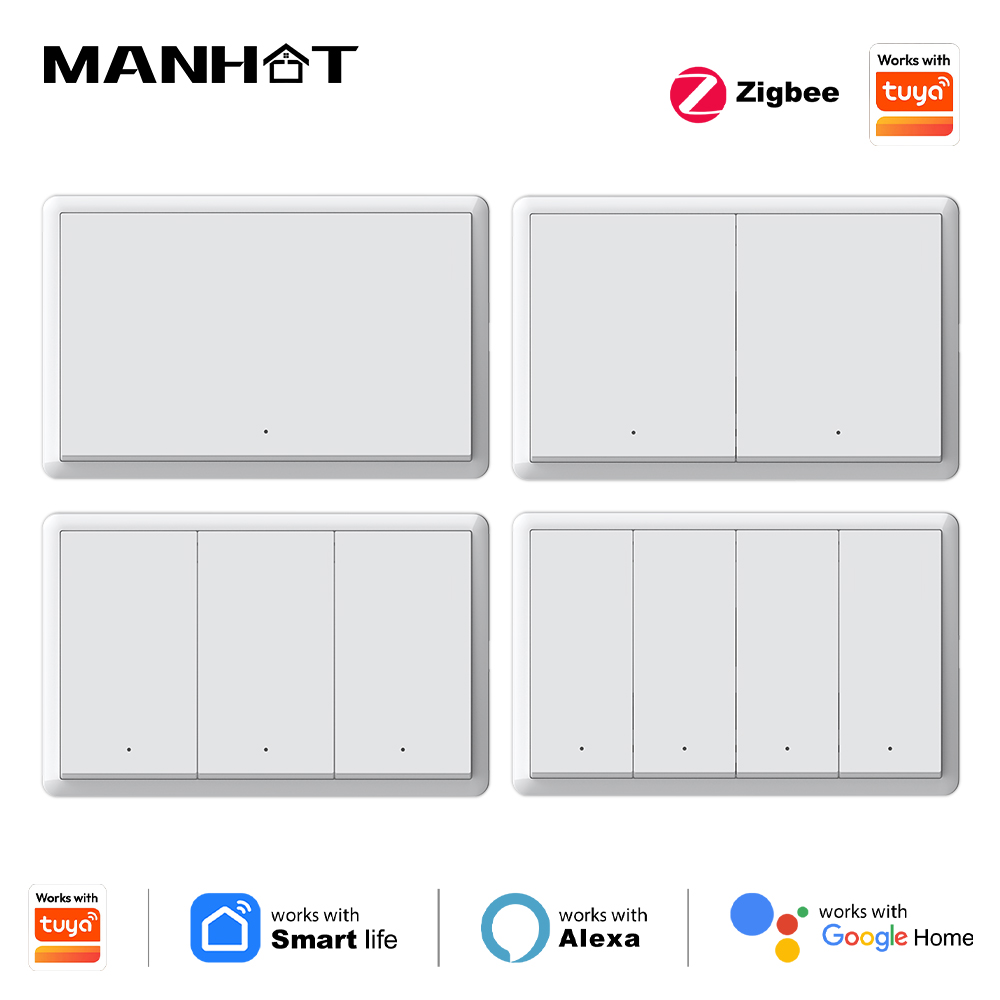 Manhot Smart zigbee Switch No  - Tuya Smart Switch reseña y precio