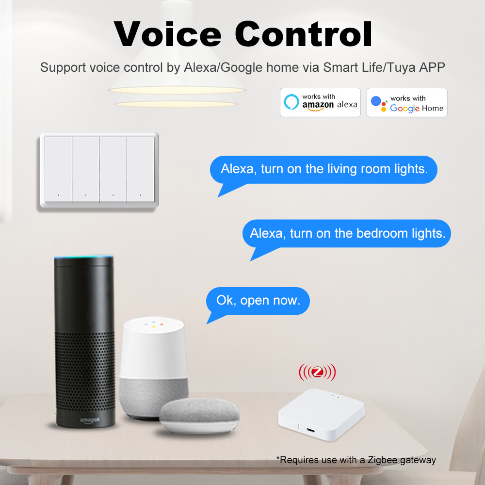 Manhot Smart zigbee Switch No  - Tuya Smart Switch reseña y precio