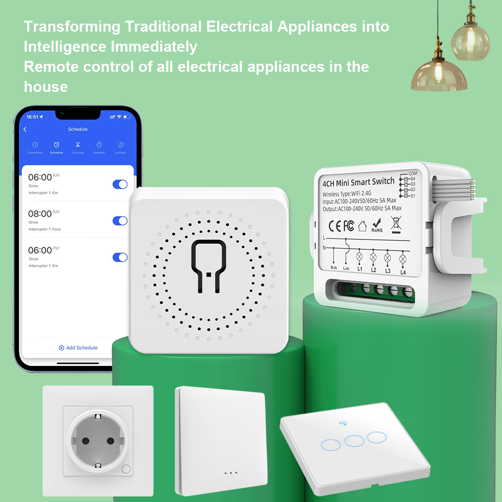 Tuya WiFi Smart Switch 1/2/3/4 - Tuya Smart Switch reseña y precio