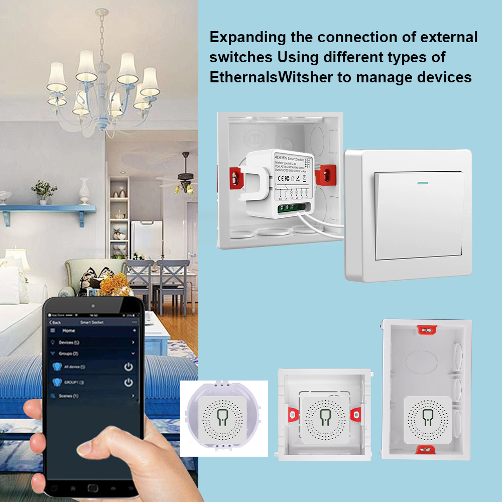 Tuya WiFi Smart Switch 1/2/3/4 - Tuya Smart Switch reseña y precio