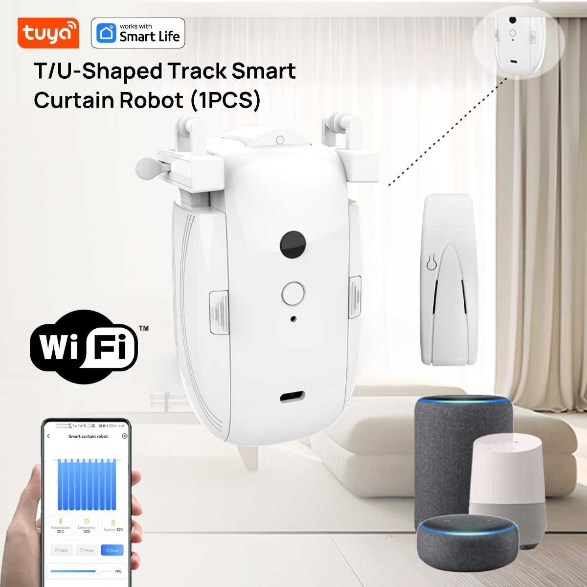 Tuya Smart WiFi Curtain Robot  - Smart Home Vimar reseña y precio