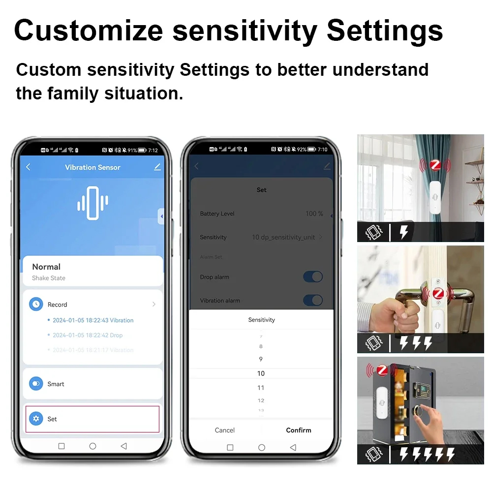 Smart ZigBee Vibration Sensor  - Smart Home Project reseña y precio