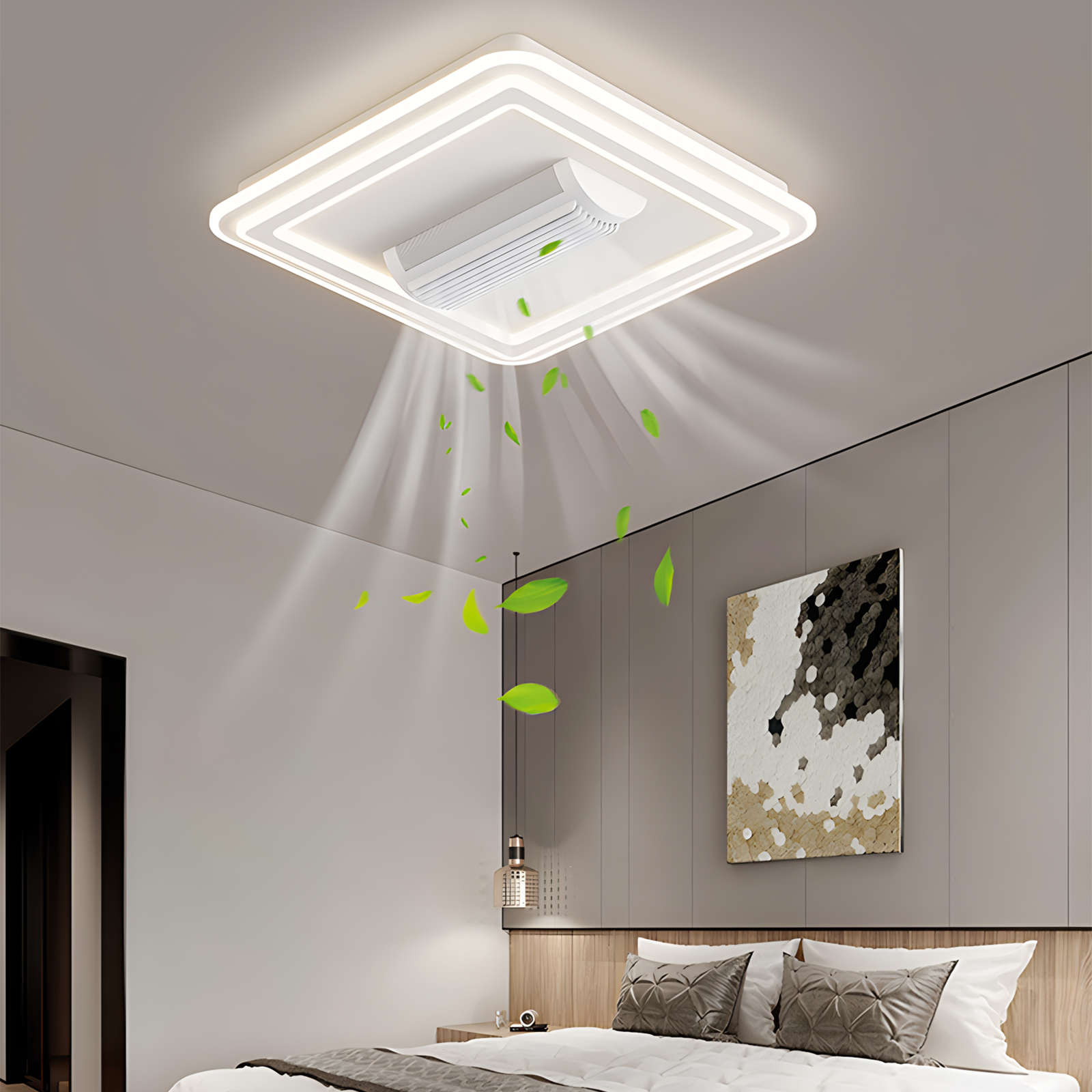 Modern Ceiling Fan with Light  - Smart Home Ventilation reseña y precio