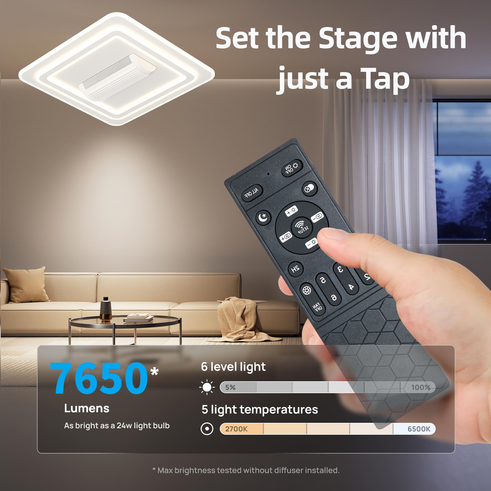 Modern Ceiling Fan with Light  - Smart Home Ventilation reseña y precio