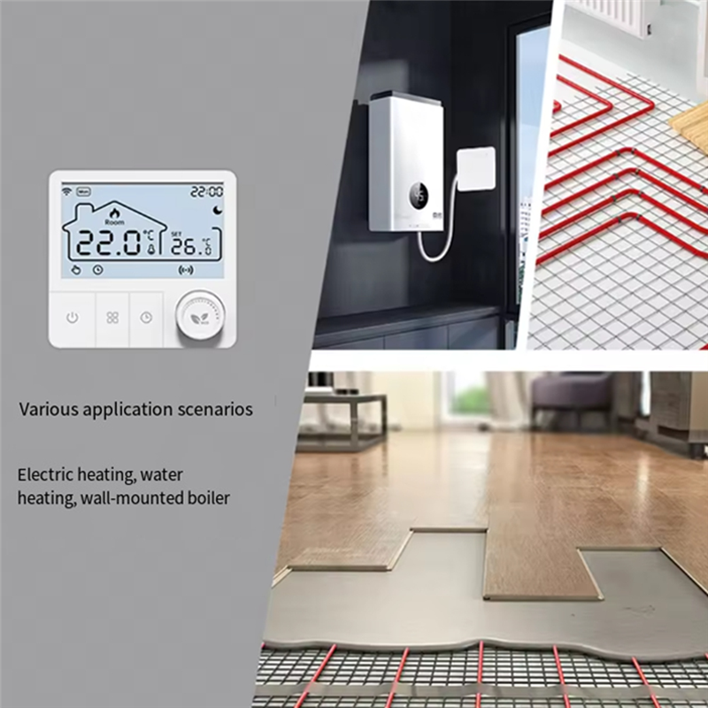 B04C-Battery-Powered Tuya Smar - Wifi Thermostat reseña y precio