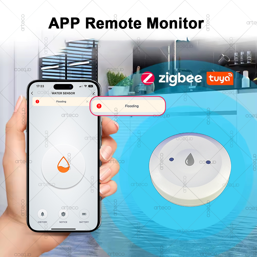 Tuya Smart Zigbee Water Sensor - Smart Home Setup reseña y precio
