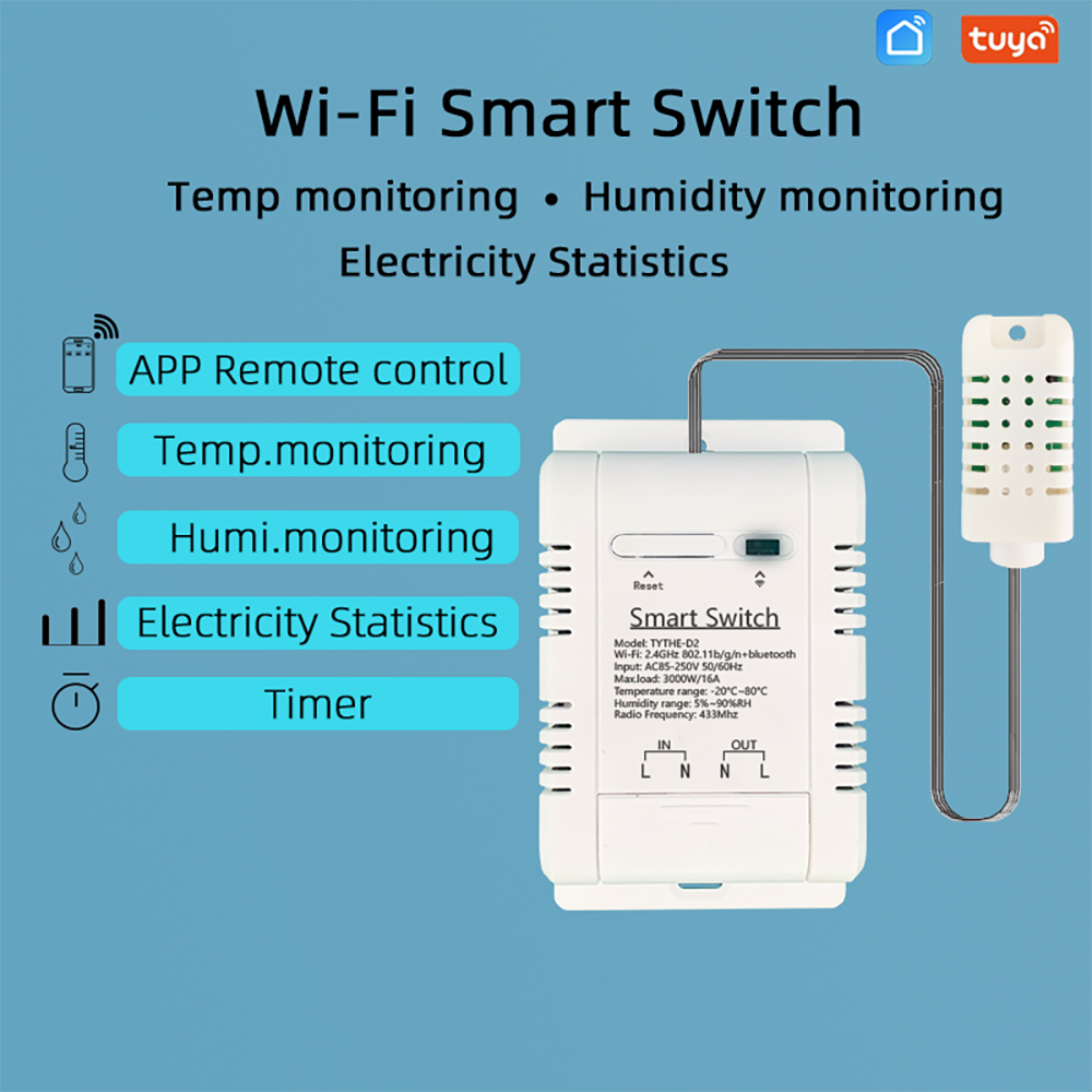 WiFi TH-16 Switch Tuya Wireles - Wifi Thermostat reseña y precio