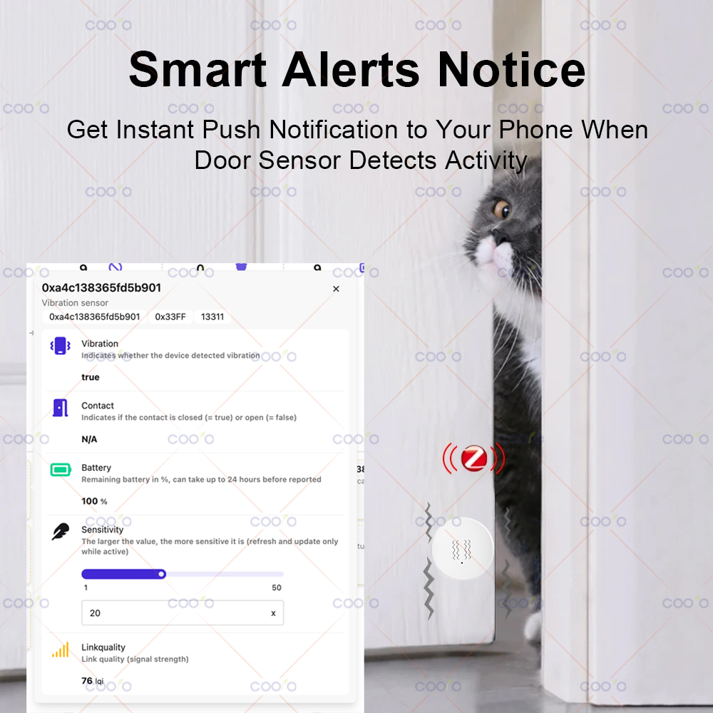 ZigBee 3.0 Vibration Sensor Re - Smart Home Setup reseña y precio