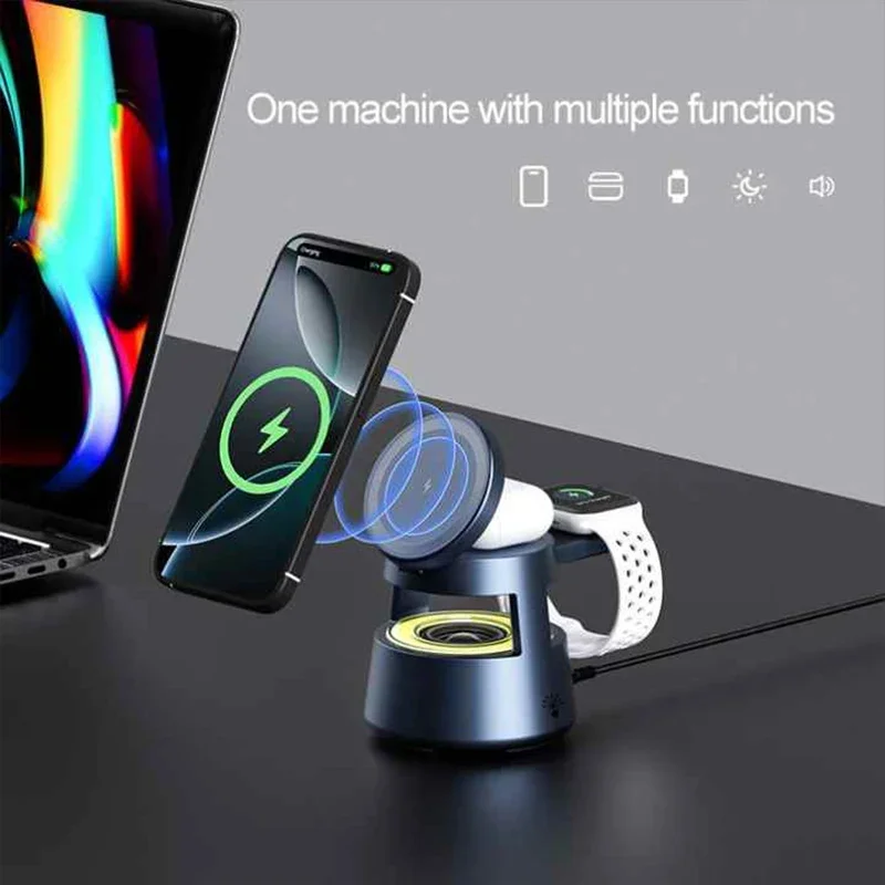 Wireless Charger Stand Audio S - Smart Night Light reseña y precio
