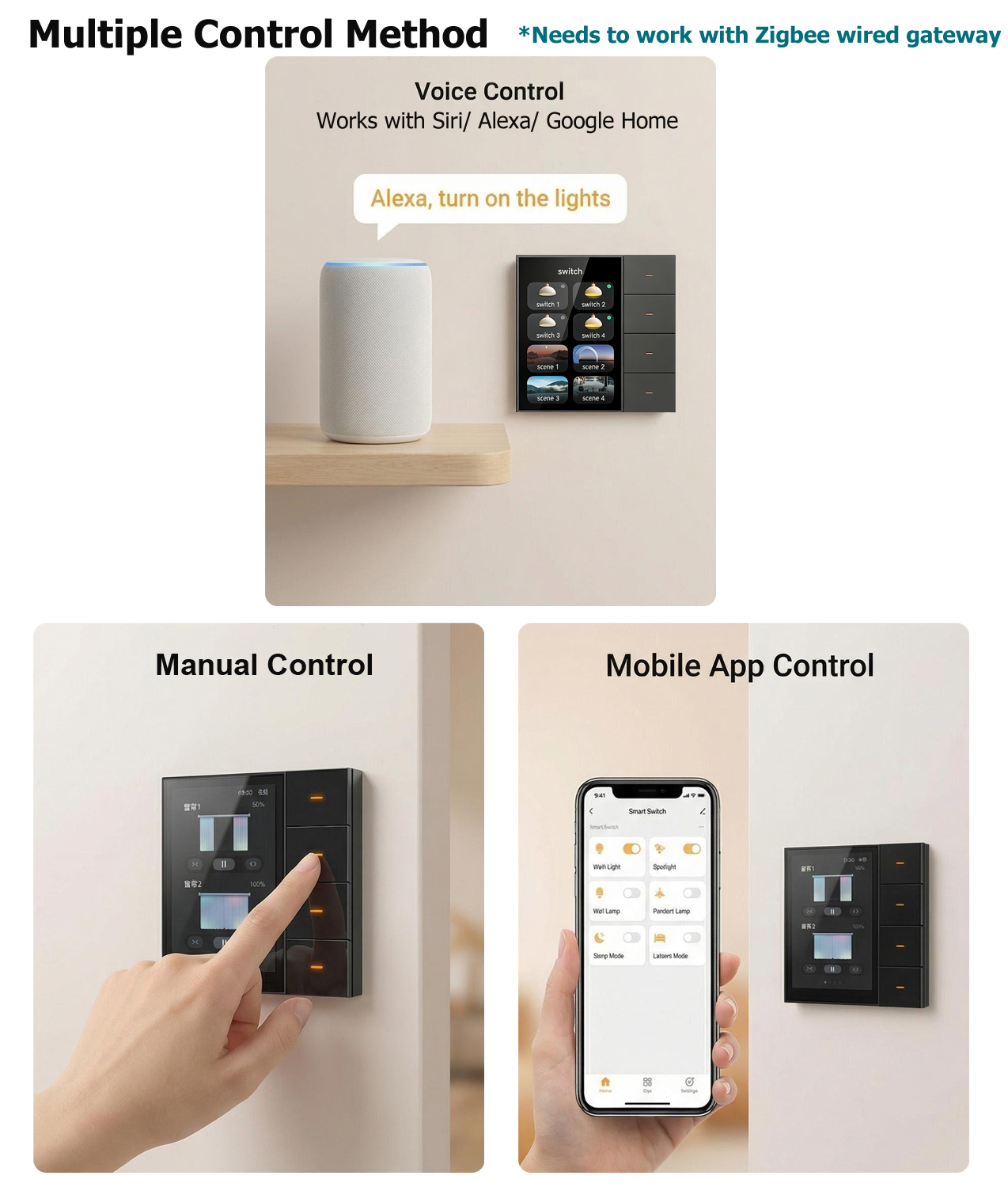 F3-pro Tuya Smart Panel ZigBee - Smart Home Project reseña y precio