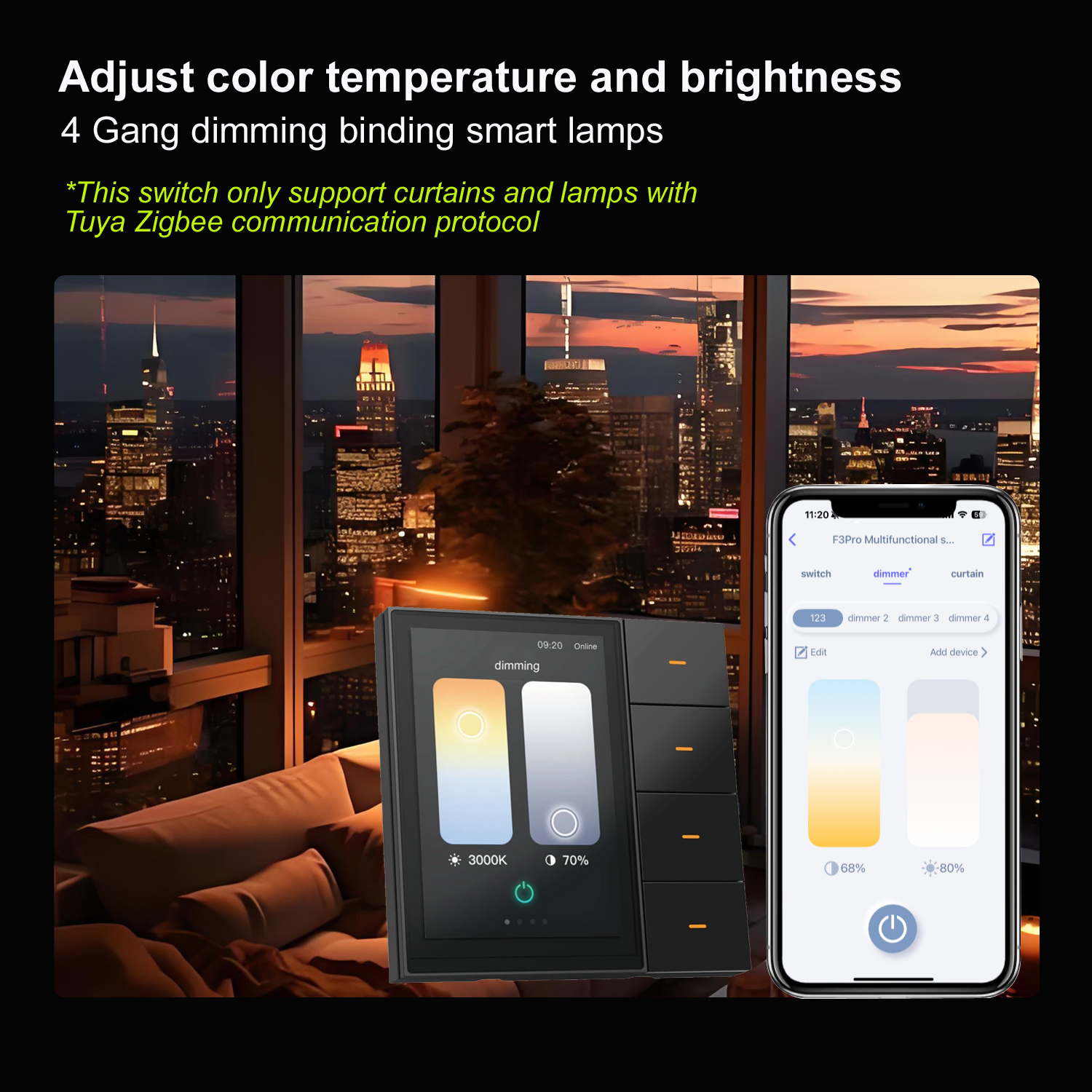 F3-pro Tuya Smart Panel ZigBee - Smart Home Project reseña y precio