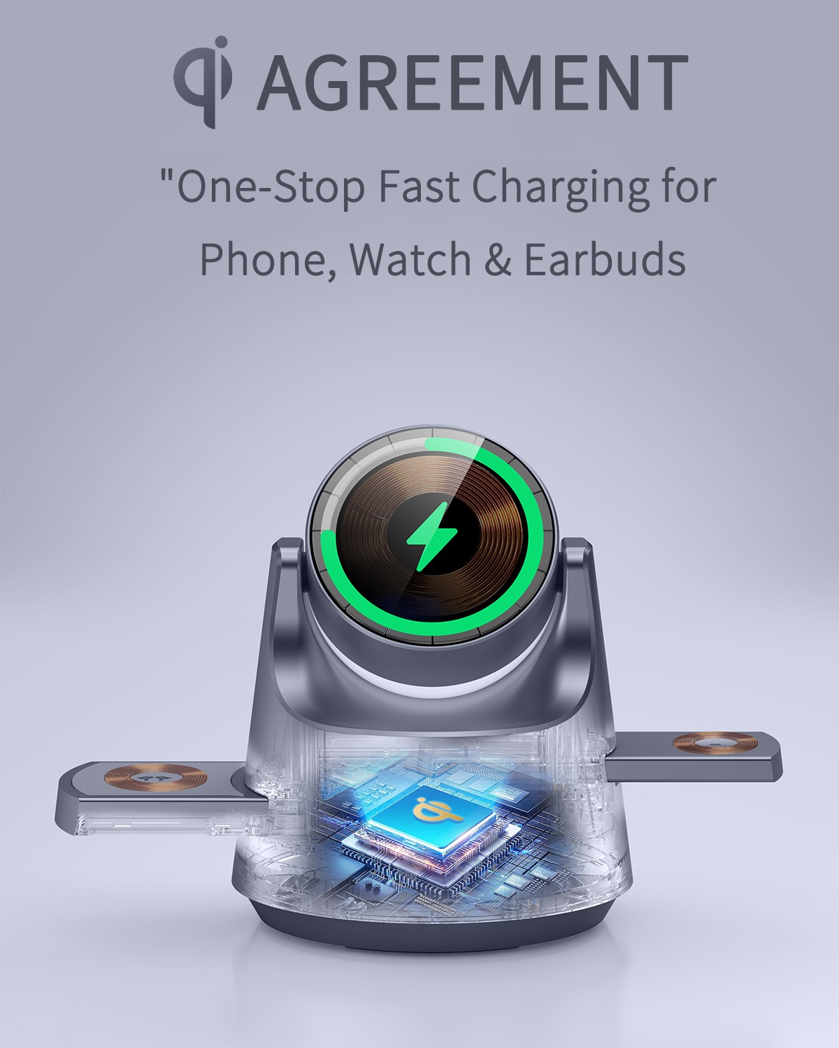 New 4 in 1 15W Wireless Charge - Smart Night Light reseña y precio