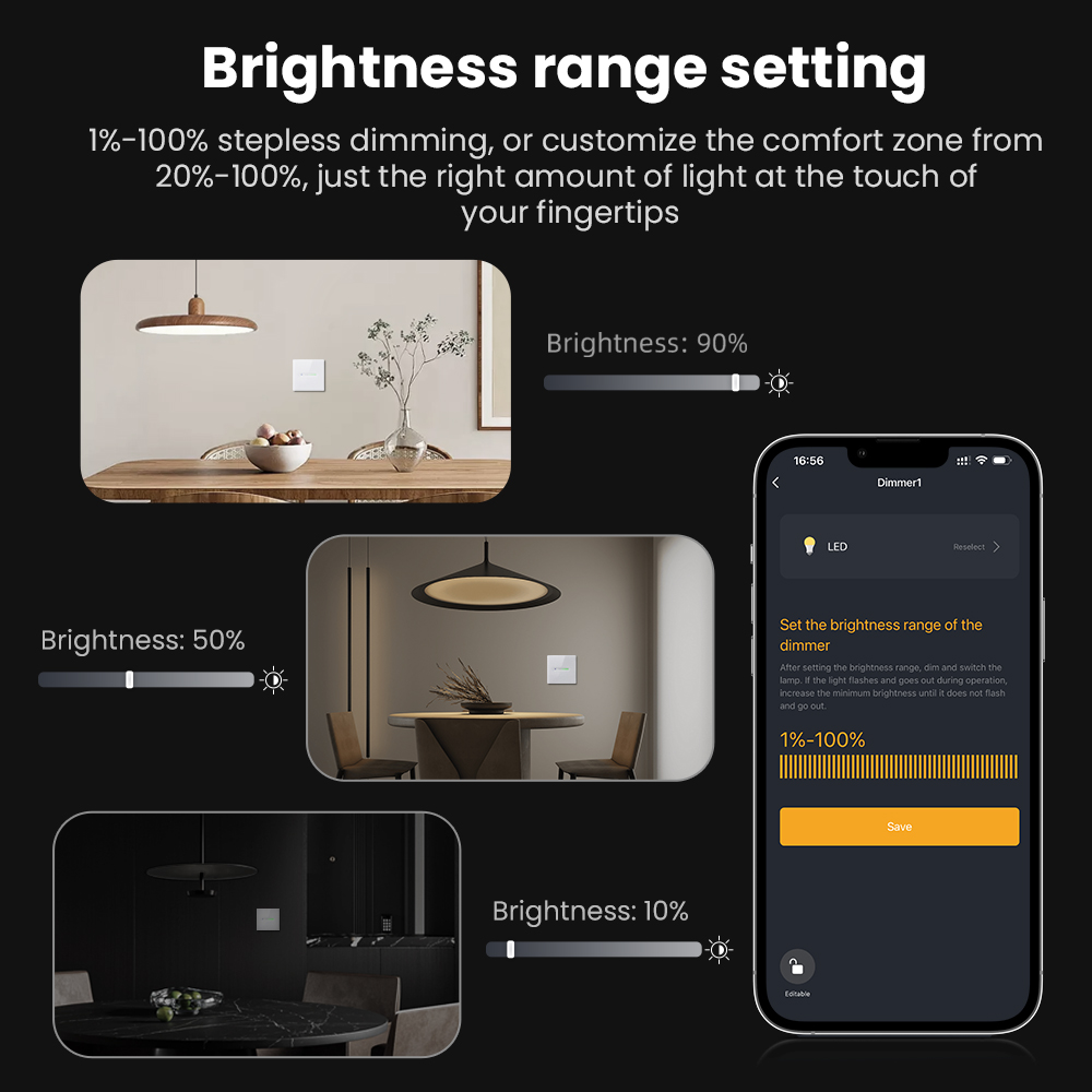 AVATTO WiFi 1/2 Gang Smart Dim - Tuya Smart Switch reseña y precio