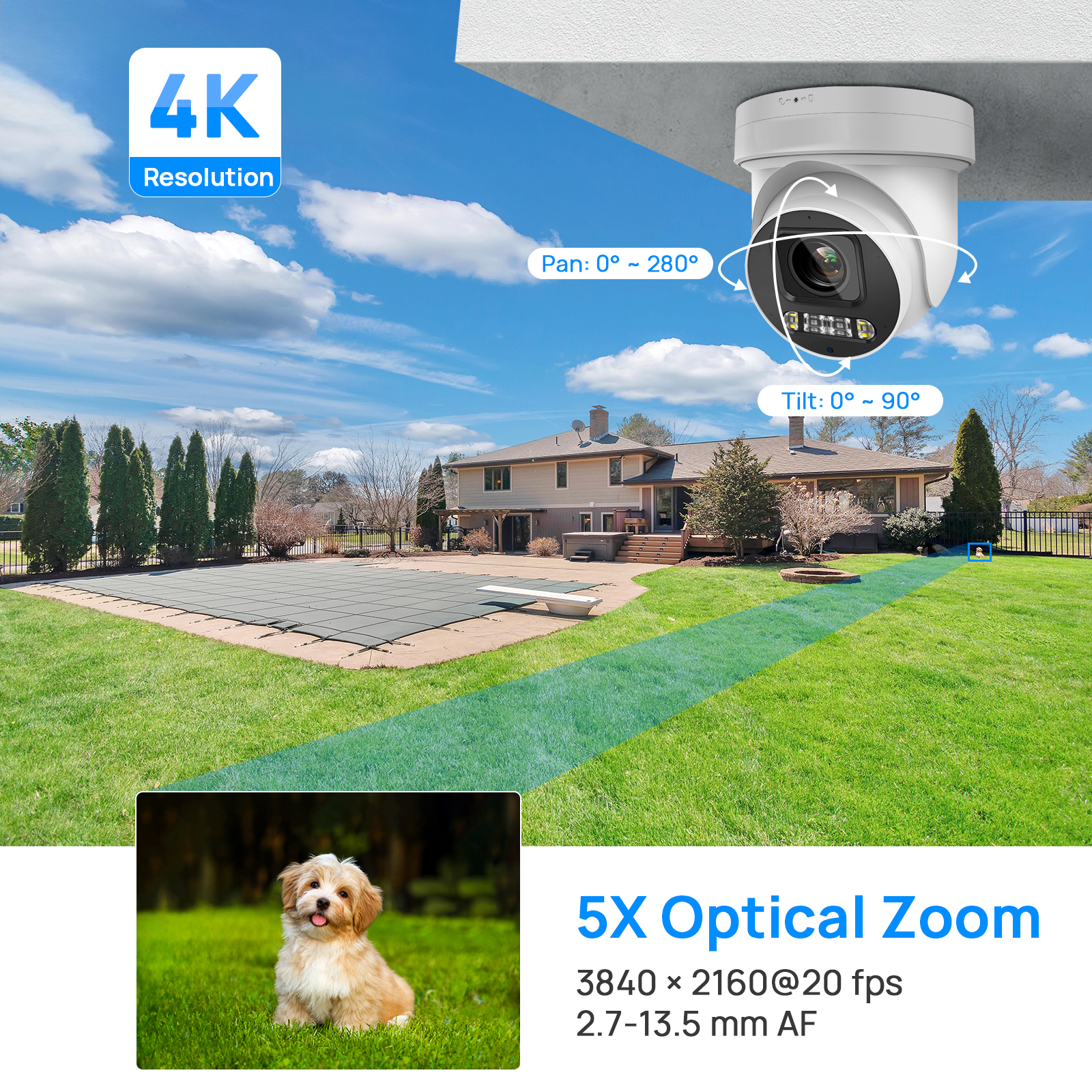 Vikylin PTZ 5X Optical Zoom 8M - Smart Home Microsoft reseña y precio