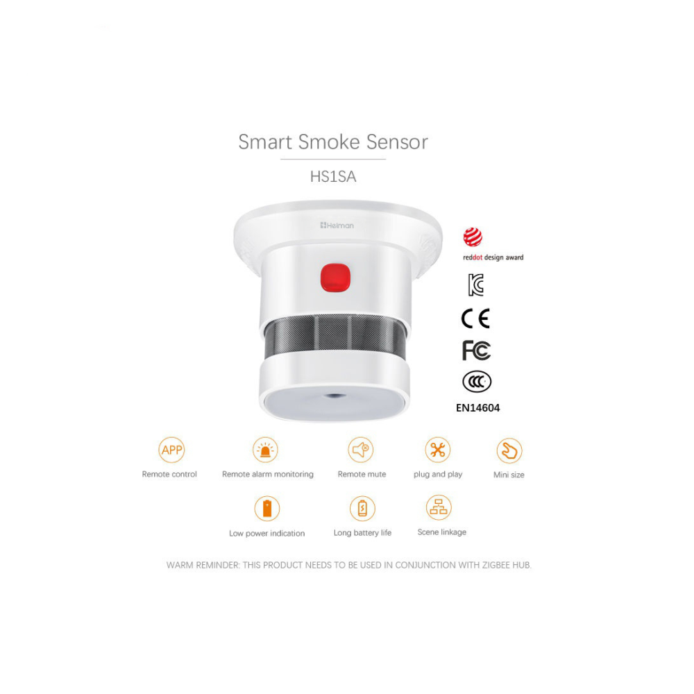 Tuya Smart Zigbee Smoke Detect - Smart Home Setup reseña y precio