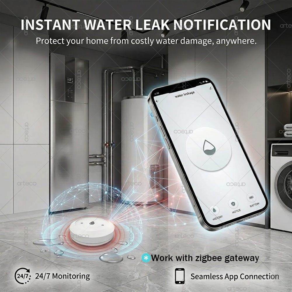 Zigbee Water Leak Sensor Smart - Smart Home Setup reseña y precio