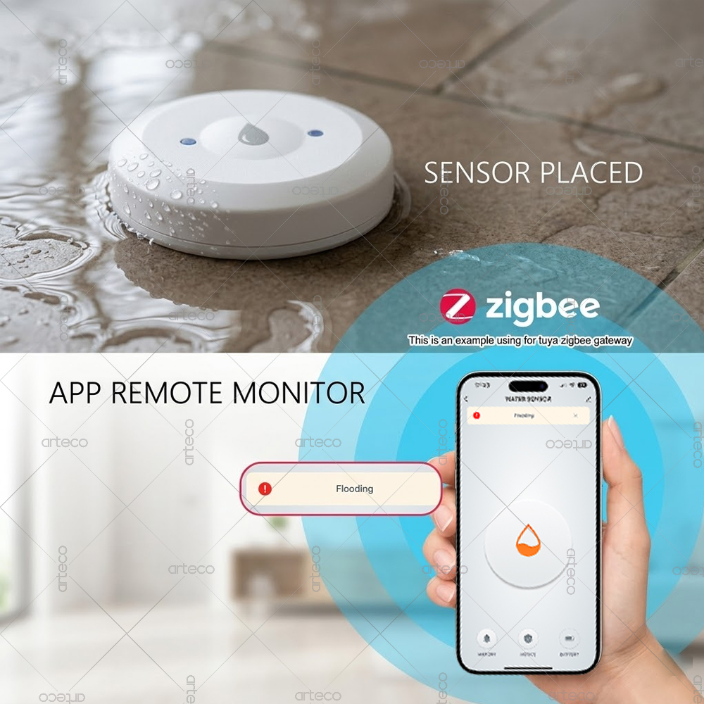Zigbee Water Leak Sensor Smart - Smart Home Setup reseña y precio