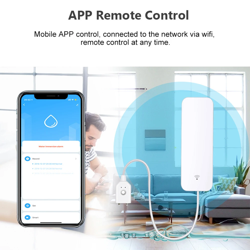 Tuya WiFi Zigbee Water Sensor  - Smart Home Setup reseña y precio