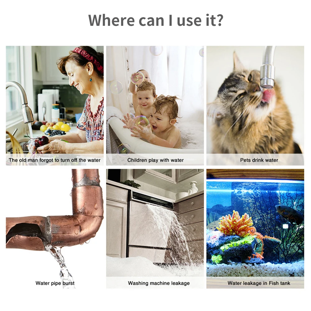 Tuya WiFi Zigbee Water Sensor  - Smart Home Setup reseña y precio
