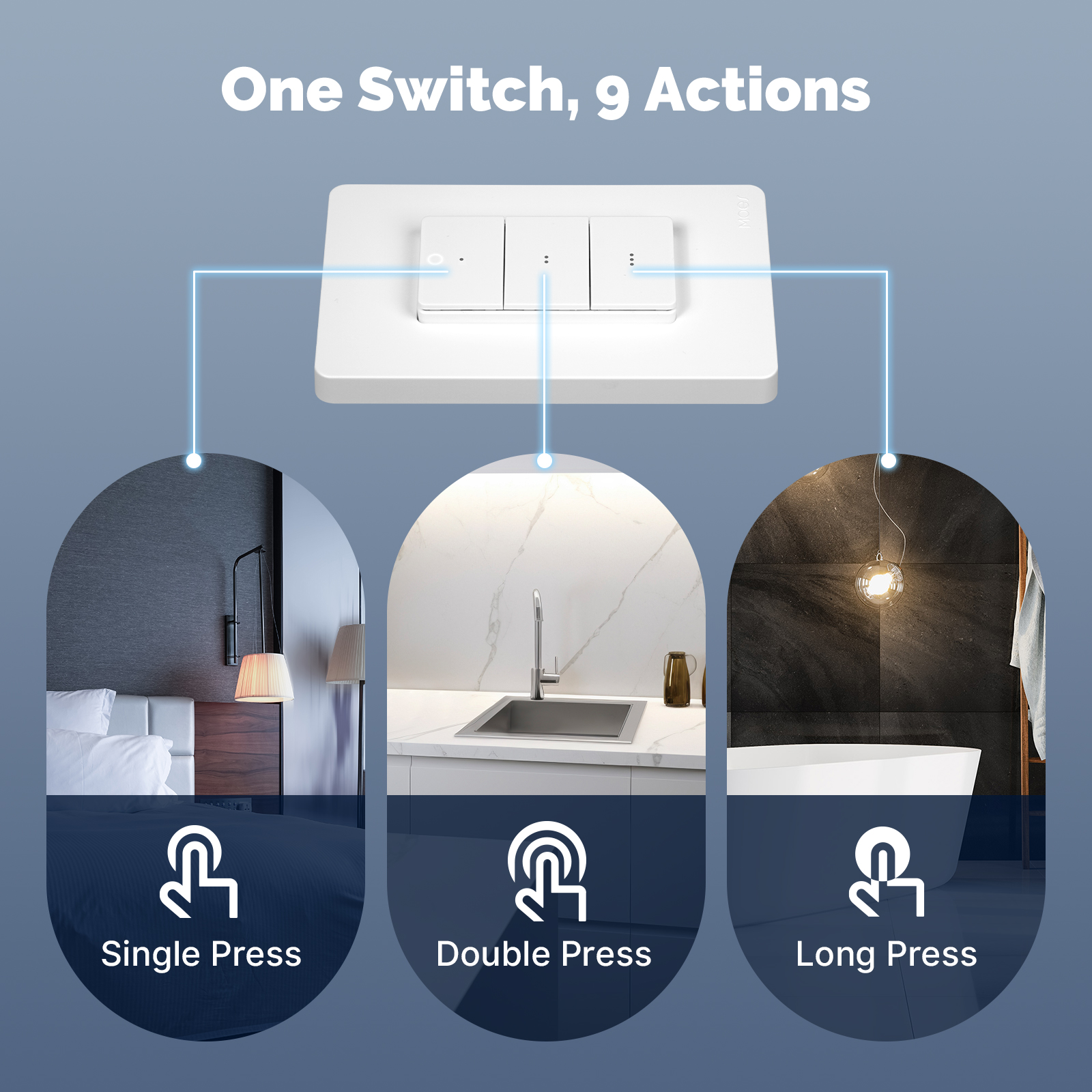 MOES Tuya Zigbee Smart Wireles - Tuya Smart Switch reseña y precio