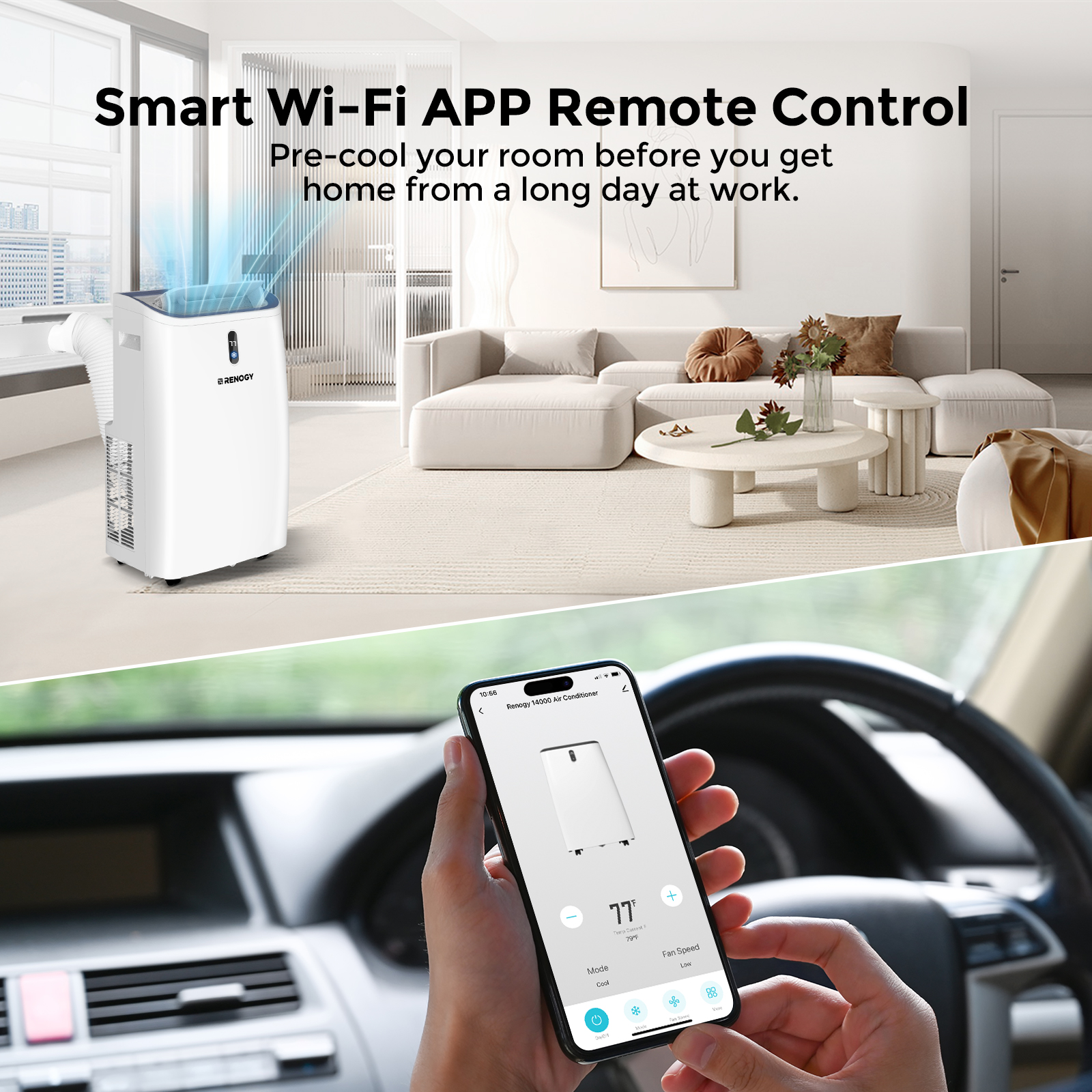 Renogy 14000 BTU Portable AC,  - Smart Home Office reseña y precio