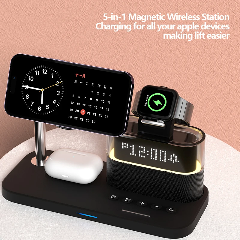 New 5 In 1 Wireless Charger St - Smart Night Light reseña y precio