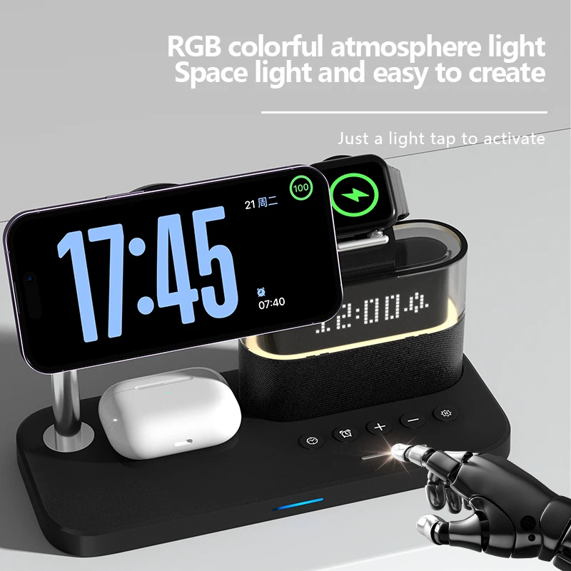New 5 In 1 Wireless Charger St - Smart Night Light reseña y precio