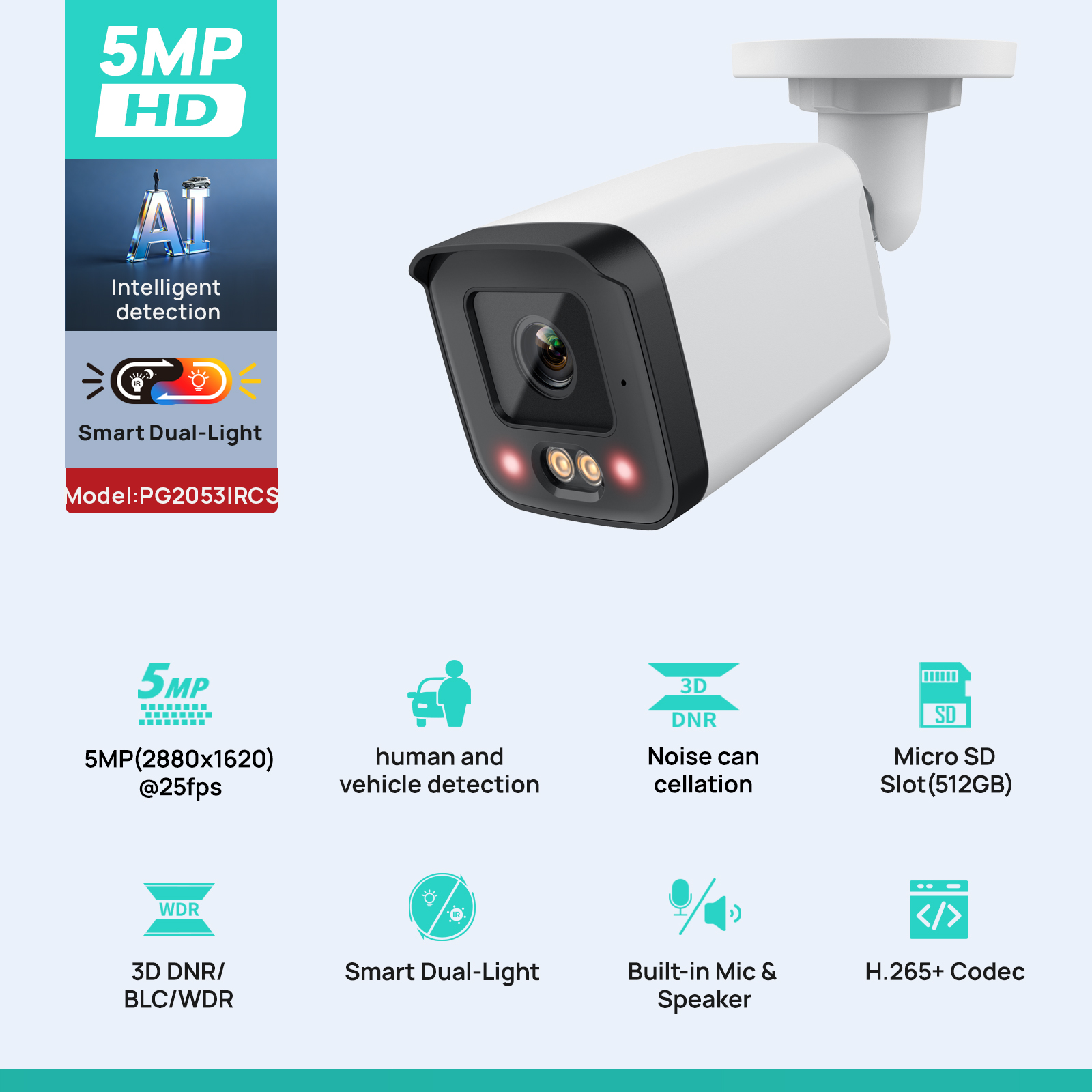 VIKYLIN IP Security Camera 5MP - Smart Home Microsoft reseña y precio
