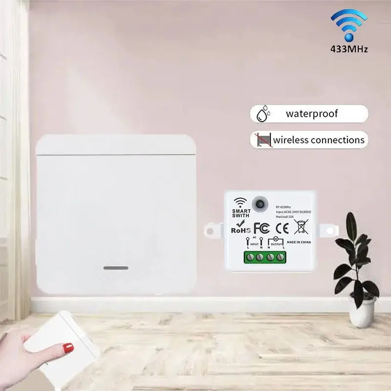 RF 433MHz Wireless Wall Switch - Smart Home Ventilation reseña y precio