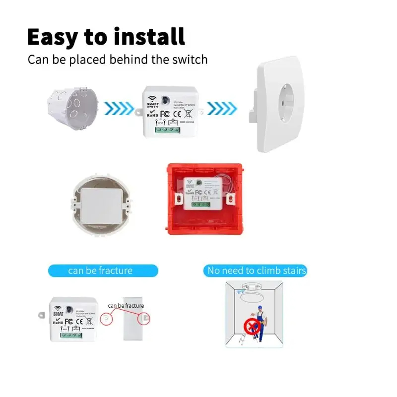 RF 433MHz Wireless Wall Switch - Smart Home Ventilation reseña y precio