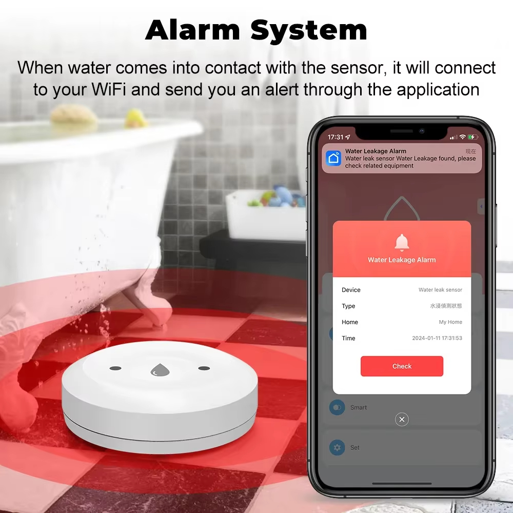 Tuya ZigBee 3.0 Water Leak Det - Smart Home Setup reseña y precio