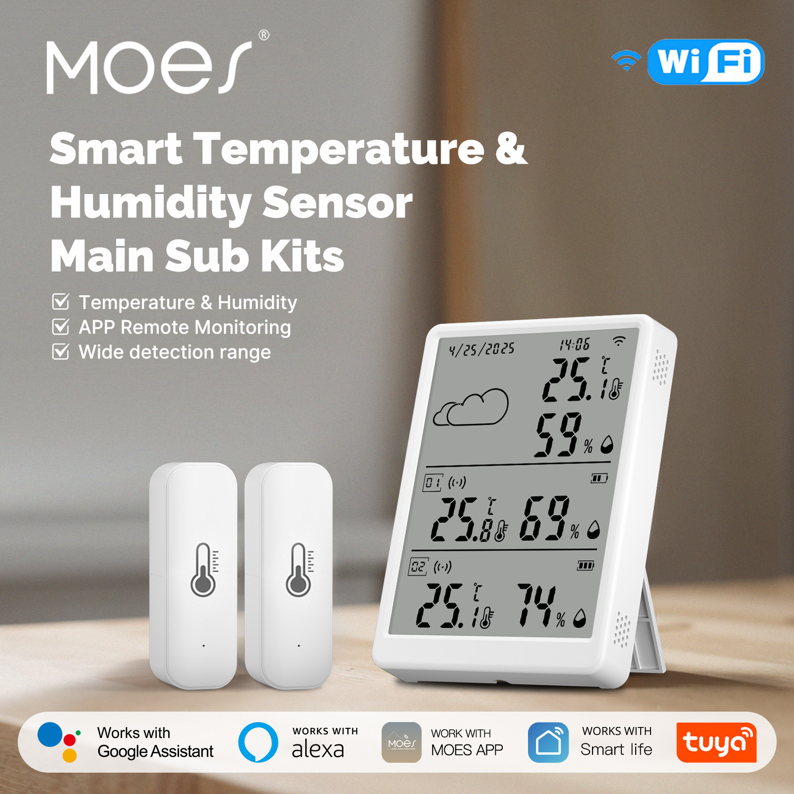 MOES Tuya WiFi RF433 Smart Tem - Smart Home Vimar reseña y precio