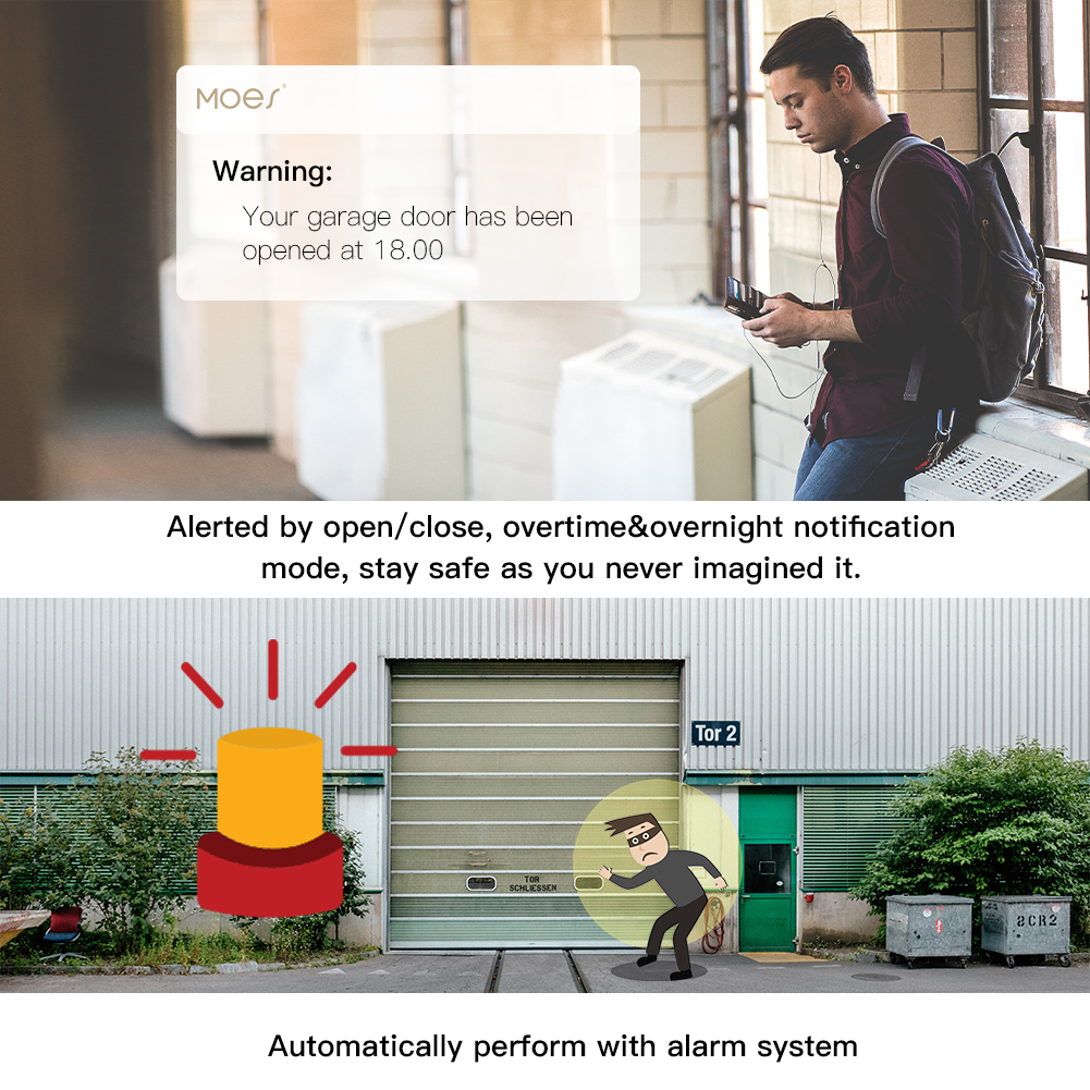 MOES Tuya WiFi Smart Garage Do - Smart Home Vimar reseña y precio