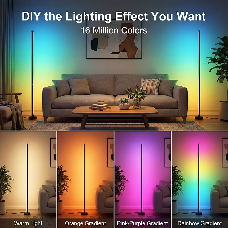 Smart RGB LED Corner Floor Lam - Smart Night Light reseña y precio