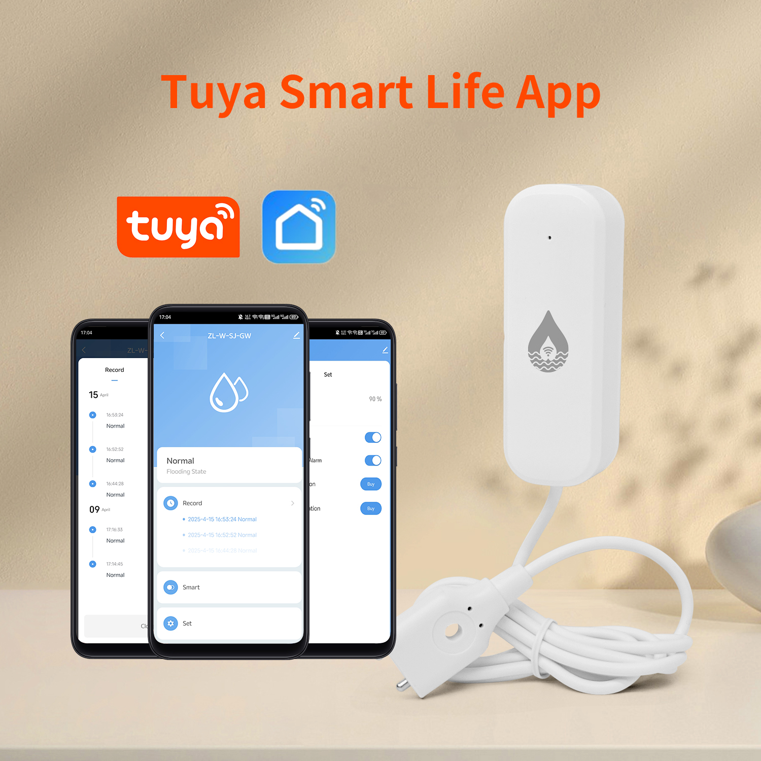 YFK Tuya WiFi Water Leakage Se - Smart Home Setup reseña y precio