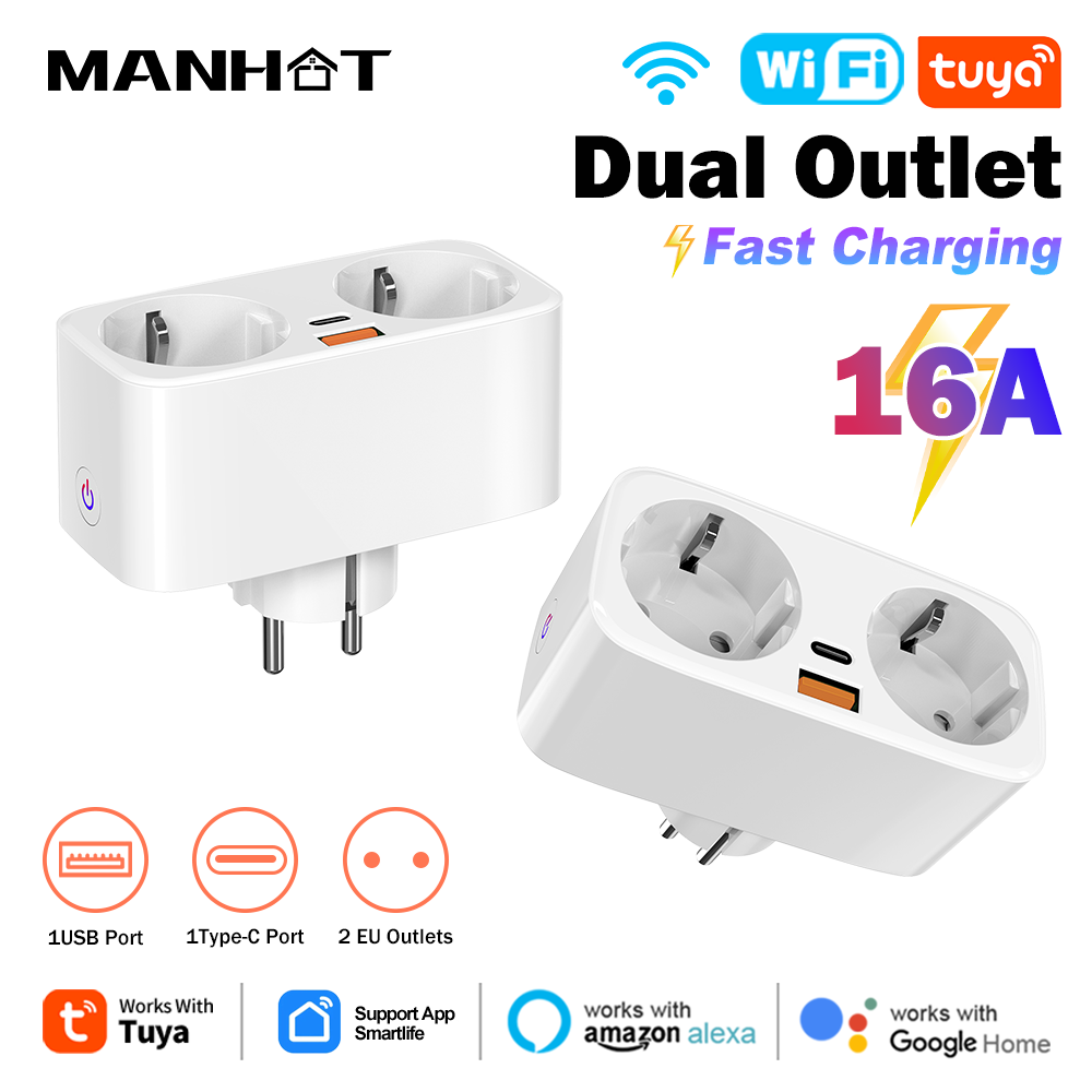 Tuya 16A WiFi Smart EU Plug PD - Smart Home Project reseña y precio