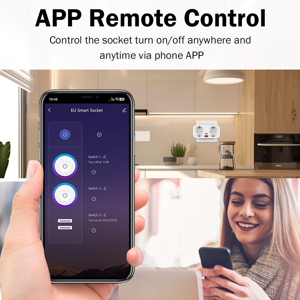 Tuya 16A WiFi Smart EU Plug PD - Smart Home Project reseña y precio